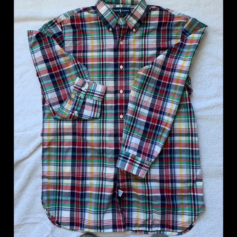Men’s Ralph Lauren long sleeved plaid shirt